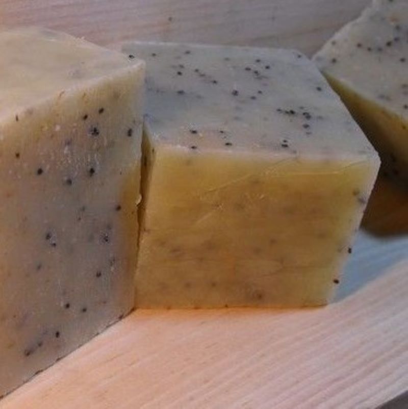 Lemongrass and Poppyseed Cold Process Soap