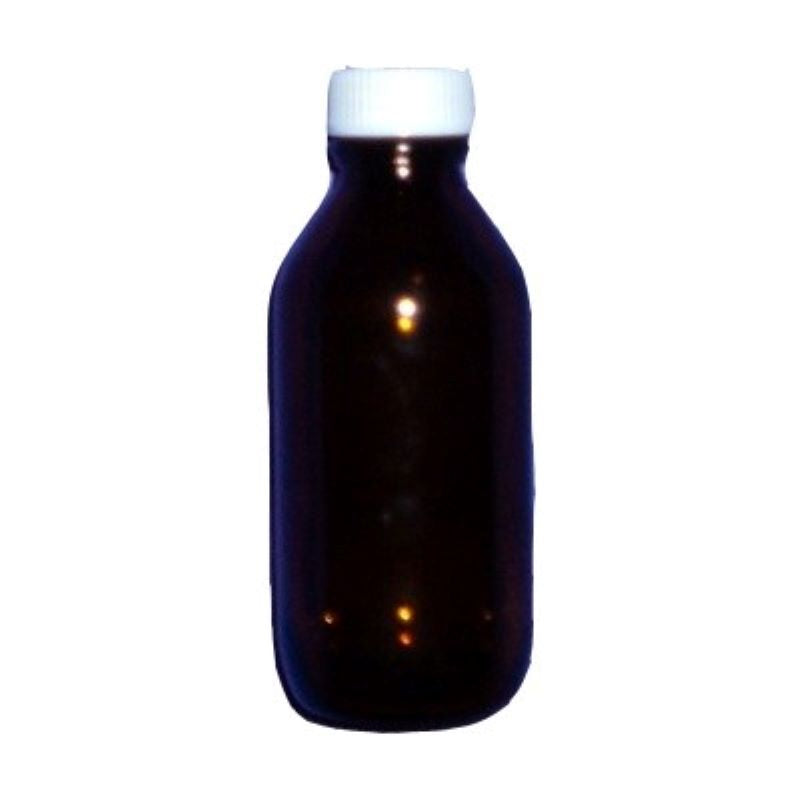 100mL amber bottle with white tamper evident screw cap included