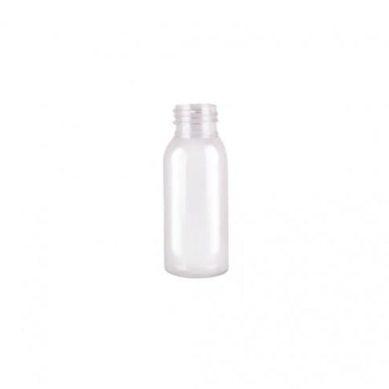 50mL clear plastic bottle