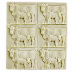 Cow and calf soap tray mould