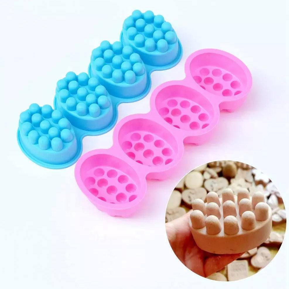 4 cavity massage bar mould