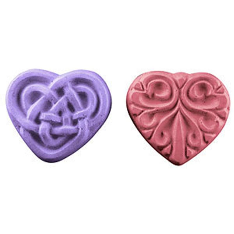 Hearts guest soap mould